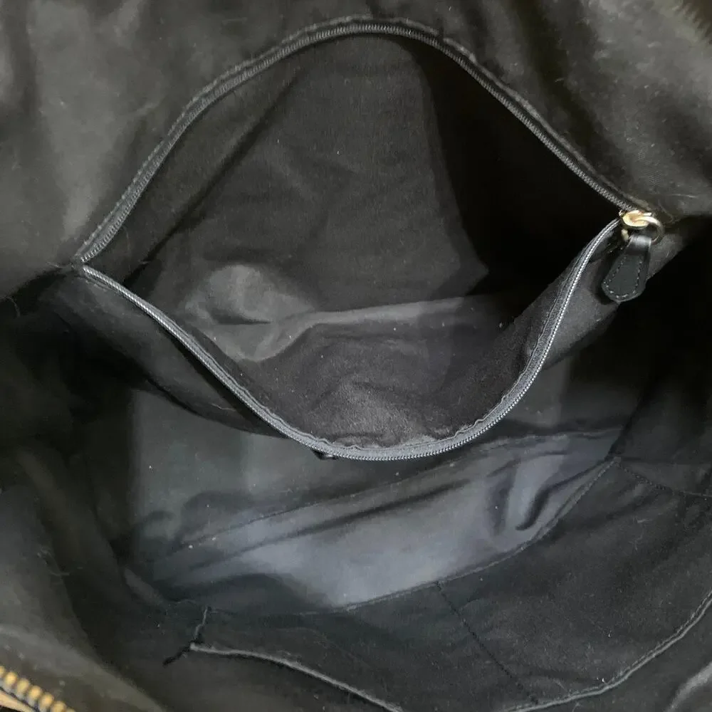 COACH Large Black Crossgrain Leather GALLERY Tote Shoulder Tote F79608
